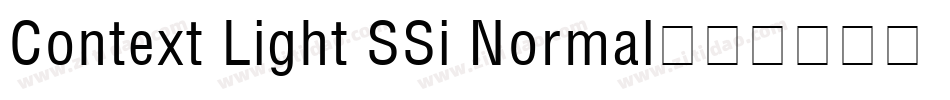 Context Light SSi Normal字体转换